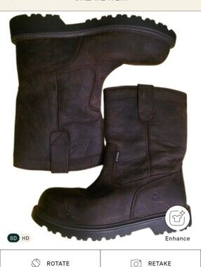 Brek 6" Durashocks Work Boots (Style W10080) Size: Men's USA 11 EW (Extra Wide)